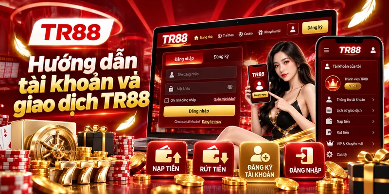 Nội dung hướng dẫn đăng nhập, xác thực và bảo vệ thông tin tài khoản TR88
